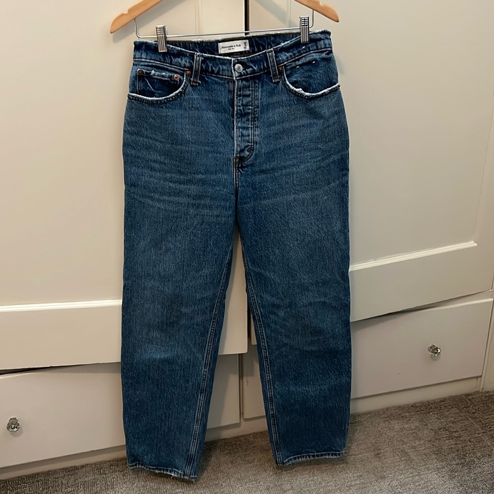 A&F high rise jeans